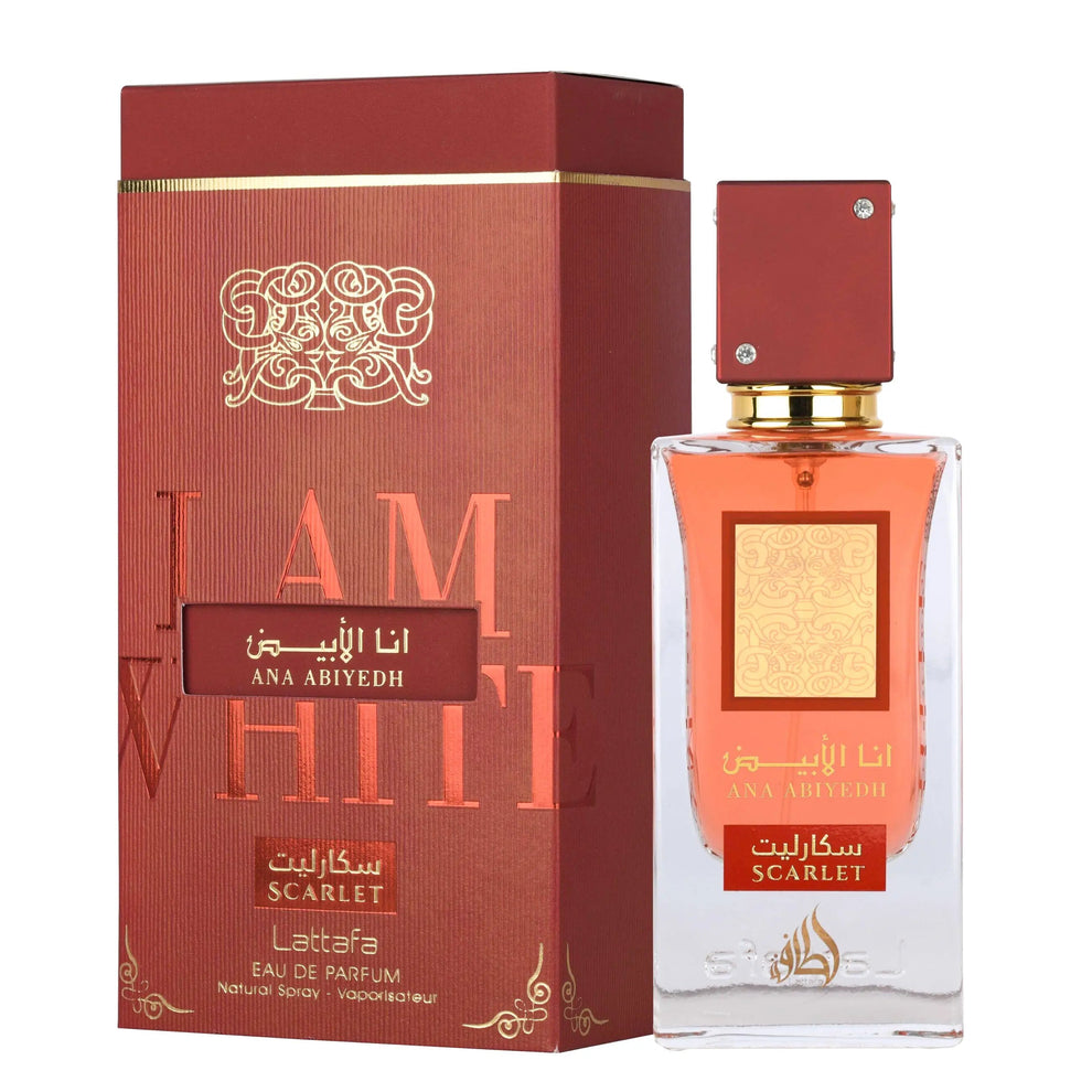 Ana Abiyedh Scarlet – Lattafa
Eau de Parfum • 100ml