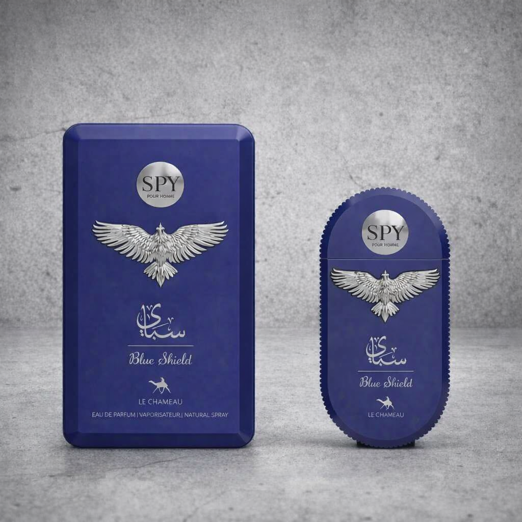 SPY Pour Homme Blue Shield Eau de Parfum | Masculine Luxury | Le Chameau