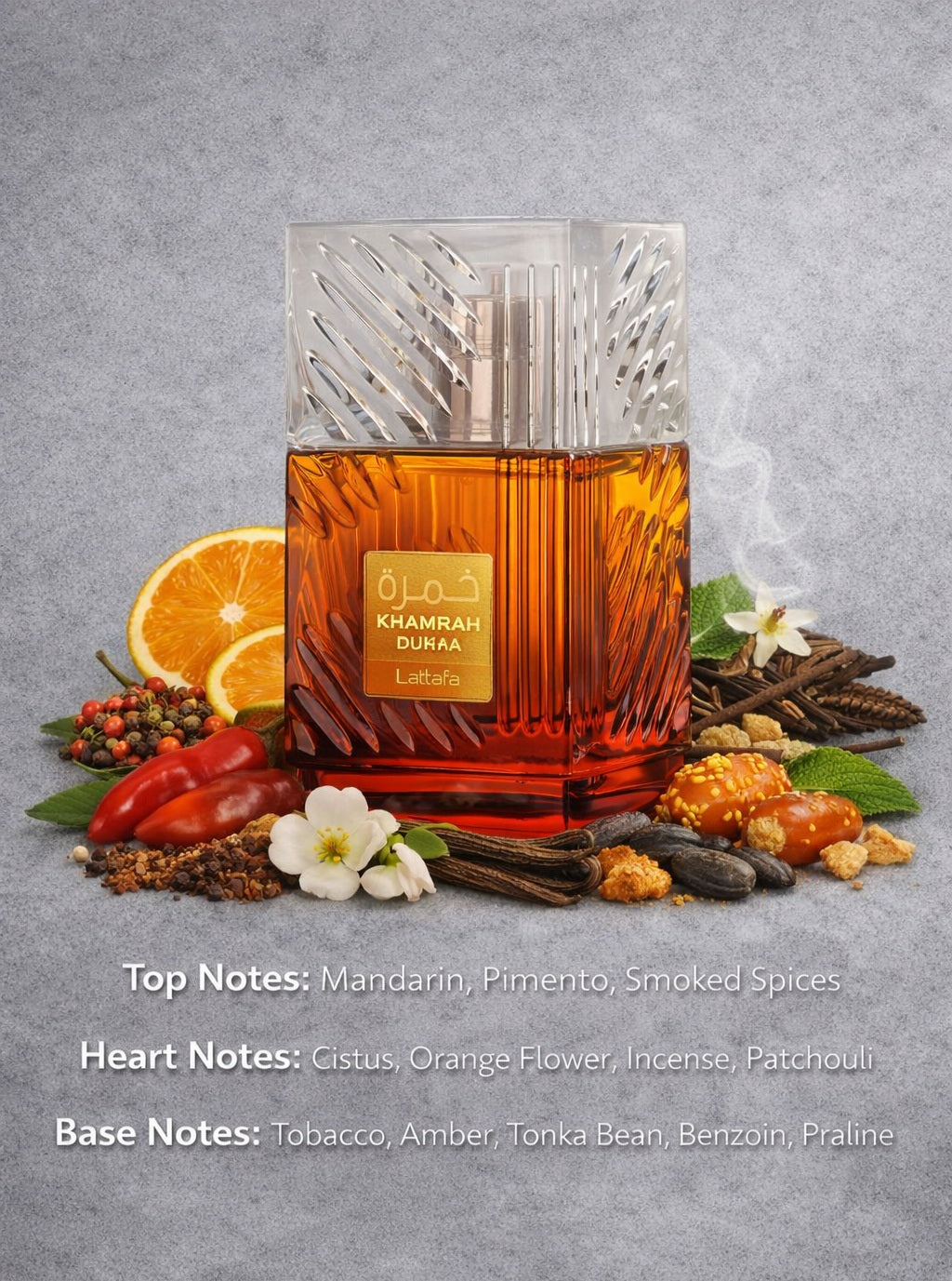 Khamrah Dukhan Perfume 100ml EDP Lattafa