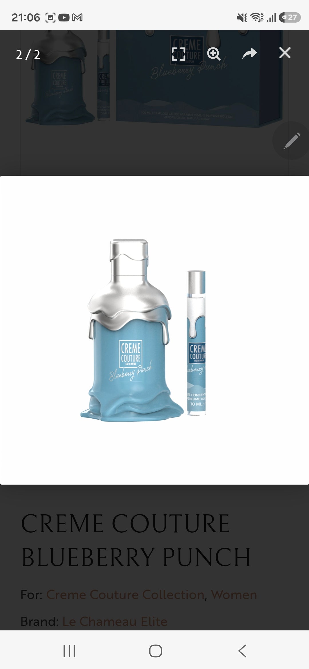 💙✨Creme Couture Blueberry Punch – Eau de Parfum Gift Set