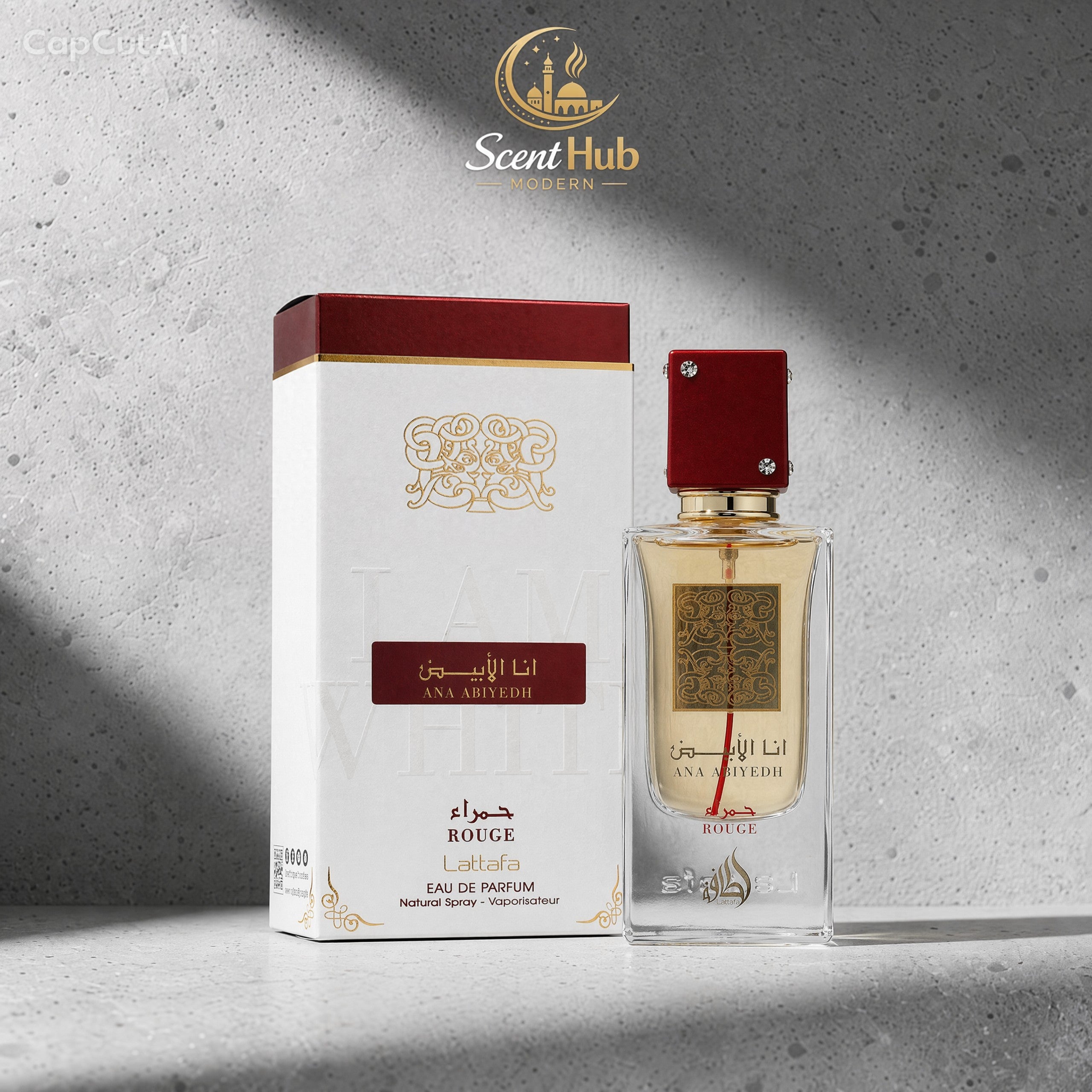 Ana Abiyedh Rouge – Lattafa
Eau de Parfum • 100ml