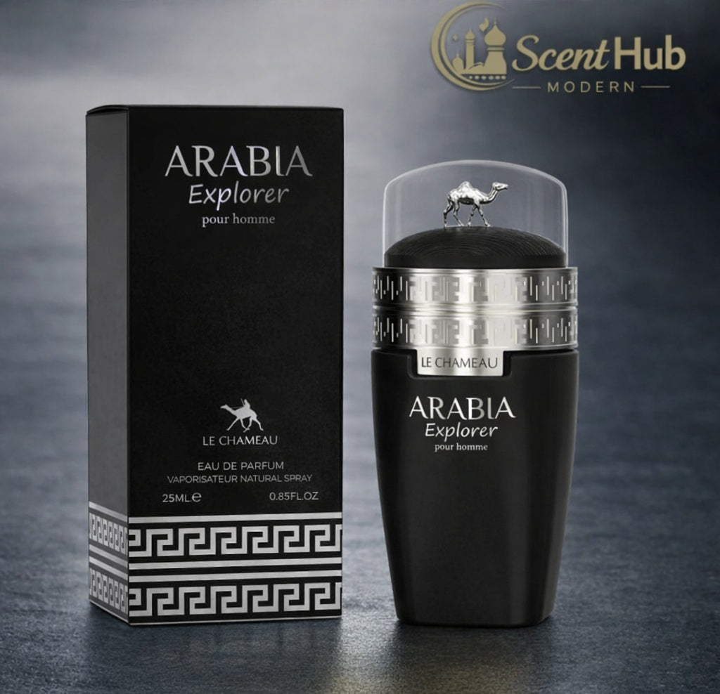 ✨ Arabia Explorer — 25ml Travel Size Perfume (Fresh, Long‑Lasting Unisex Fragrance)