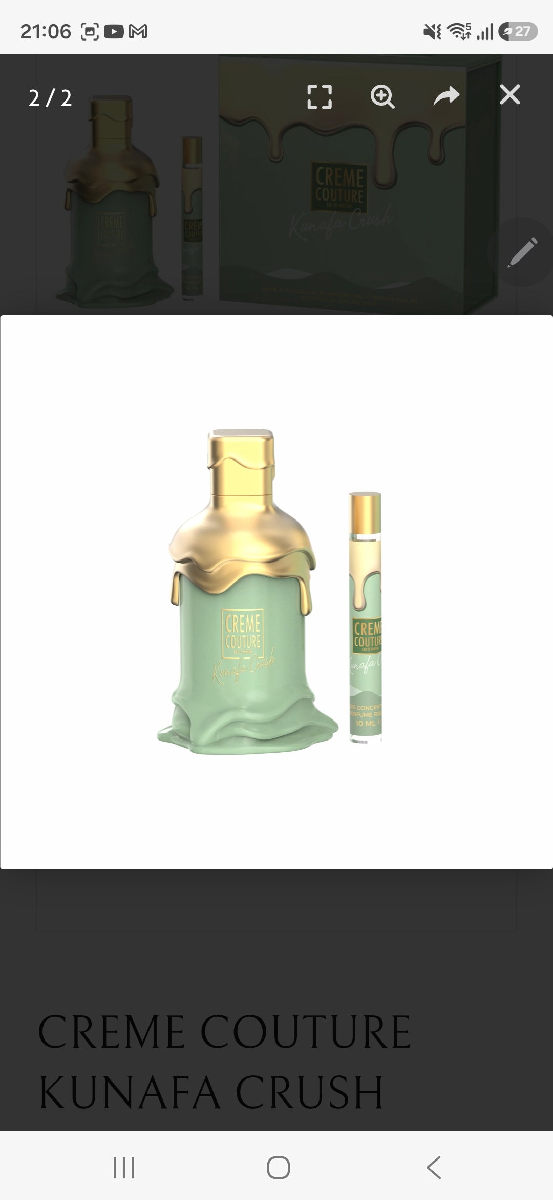 ✨ Crème Couture – Kunafa Crush – Eau de Parfum Gift Set