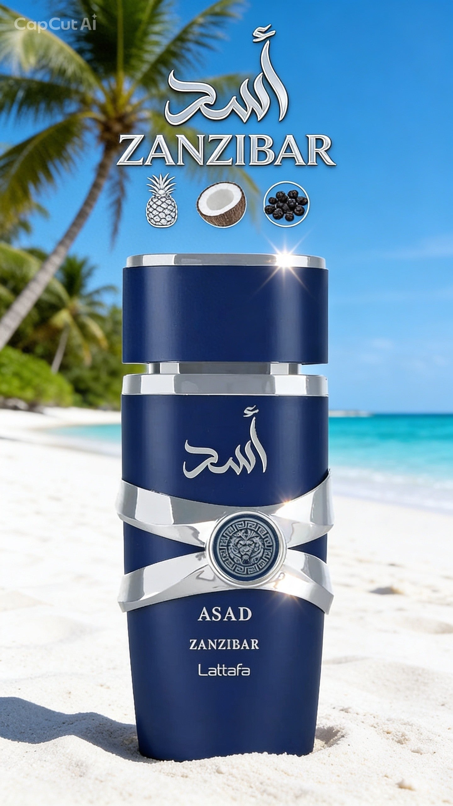 Lattafa Asad Zanzibar – 100ml Eau de Parfum for Men