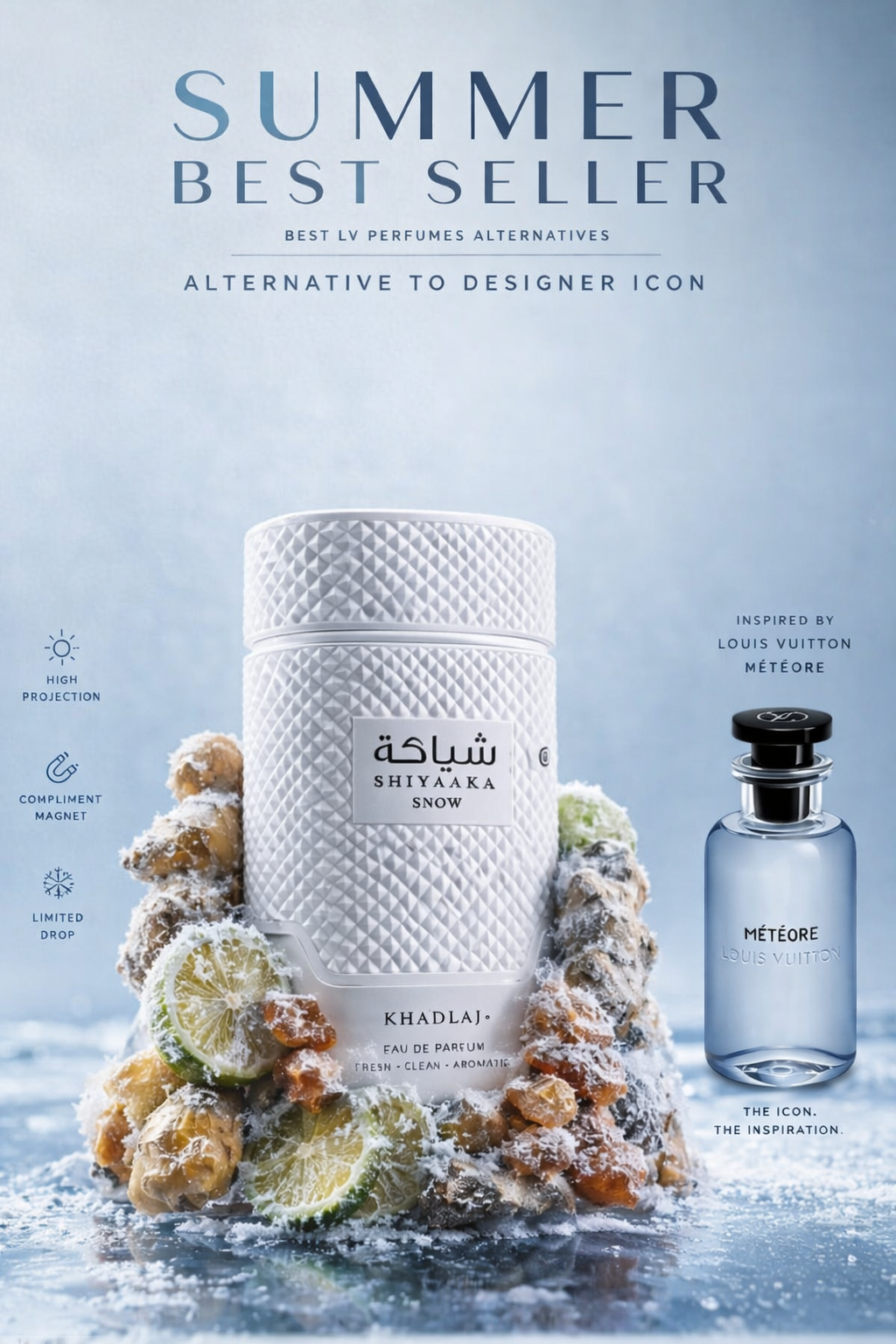 Shiyaaka Snow by Khadlaj – 100ml Eau de Parfum