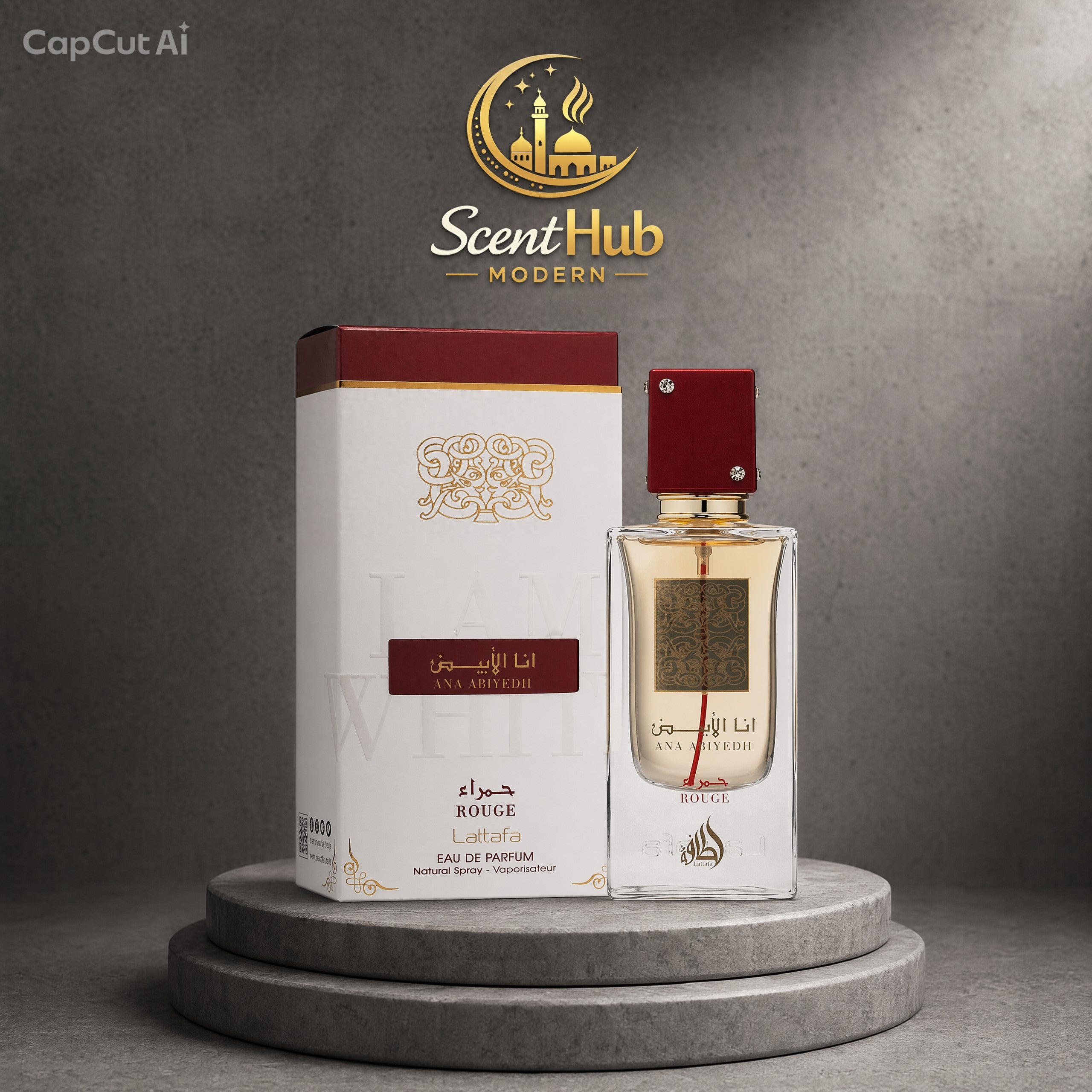 Ana Abiyedh Rouge – Lattafa
Eau de Parfum • 100ml