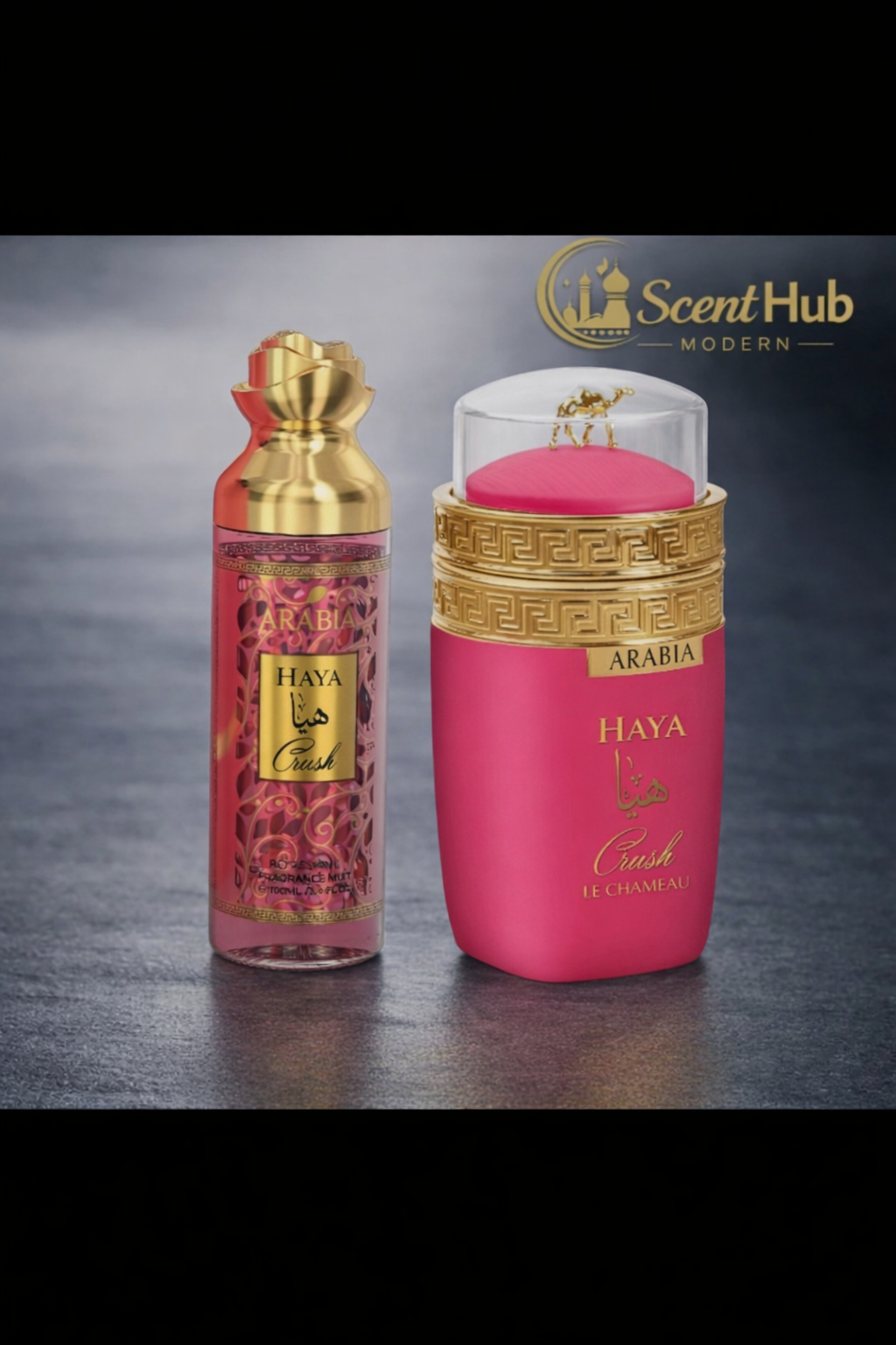 ✨ Arabia Haya Crush Gift Set — 100ml EDP & 100ml Body Spray (Sweet, Modern, Long‑Lasting Fragrance)