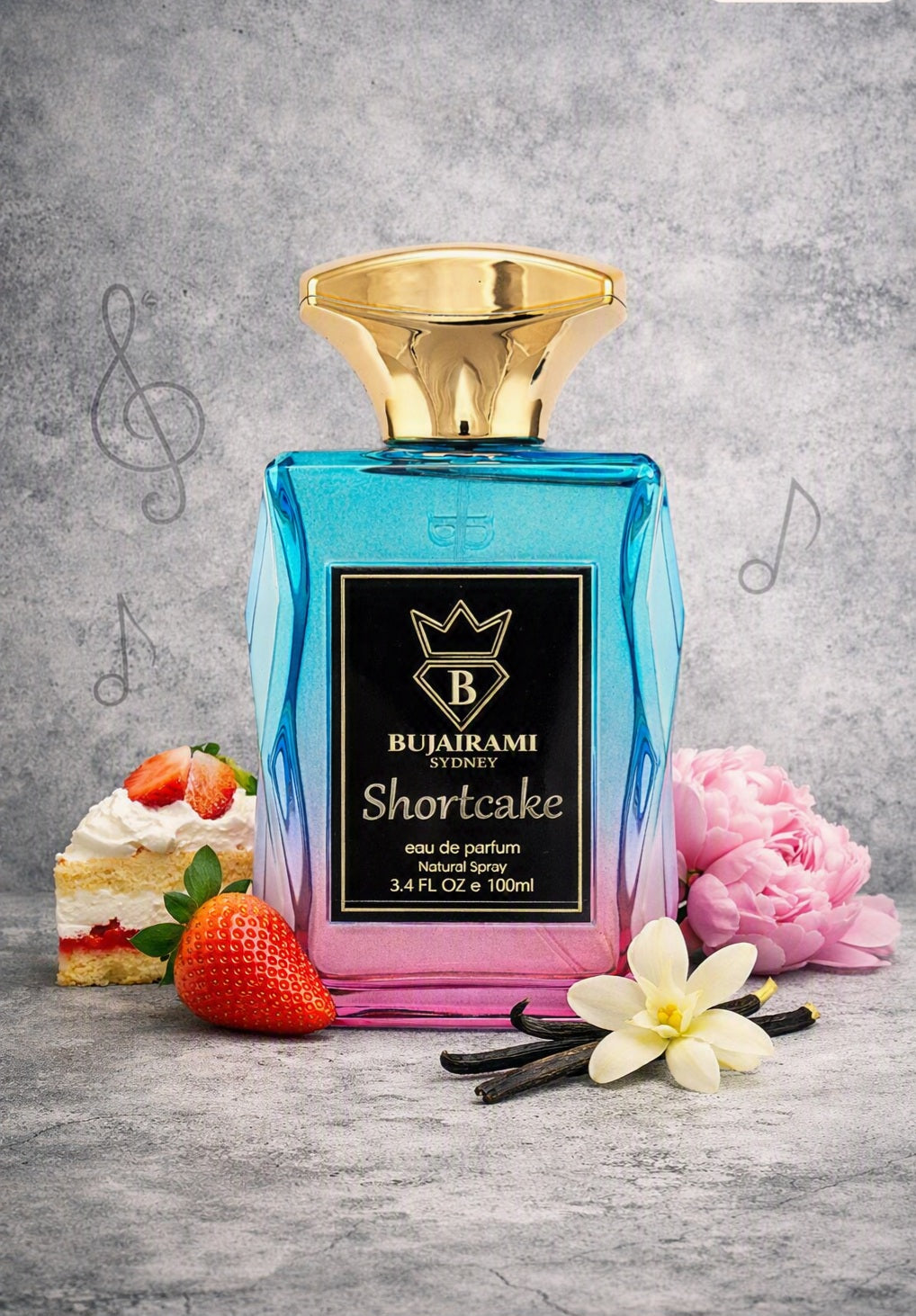 Bujairami Shortcake Eau de Parfum 100ml – Amber Gourmand | Inspired by Kayali Vanilla 28