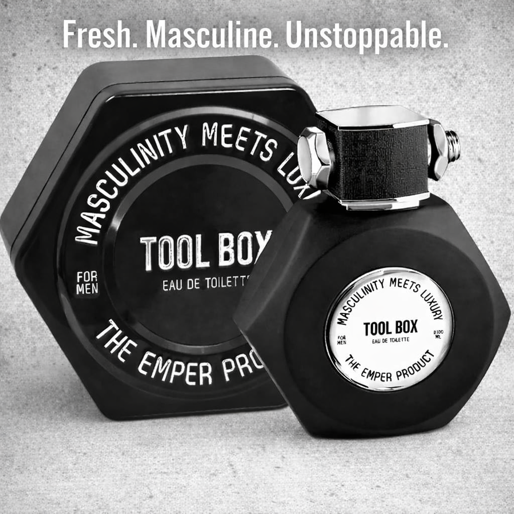 TOOL BOX Eau de Toilette for Men | Fresh Masculine Scent | Long‑Lasting EDT 100ml