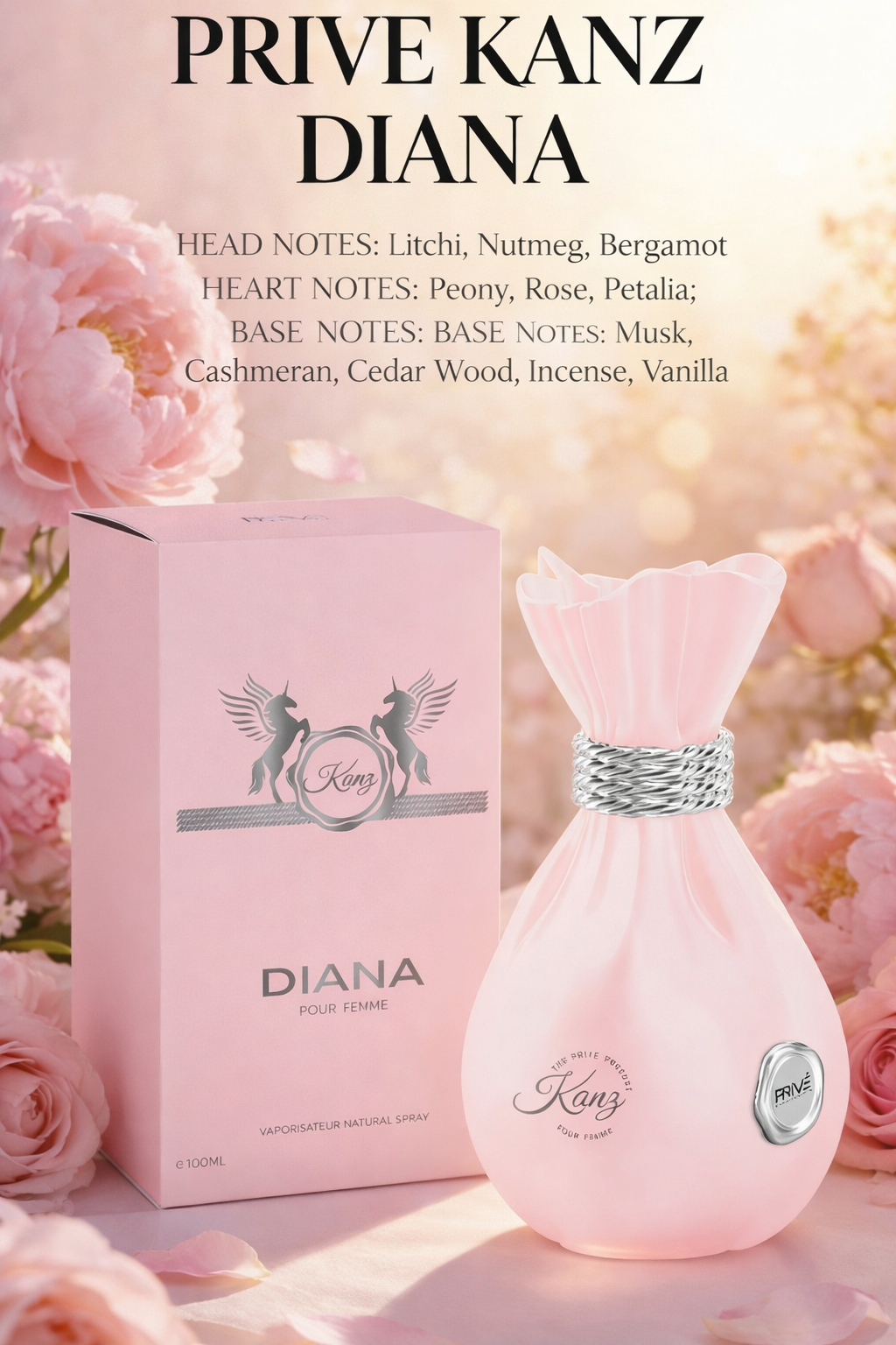 Prive Kanz Diana 100 ml EDP inspired fragrance